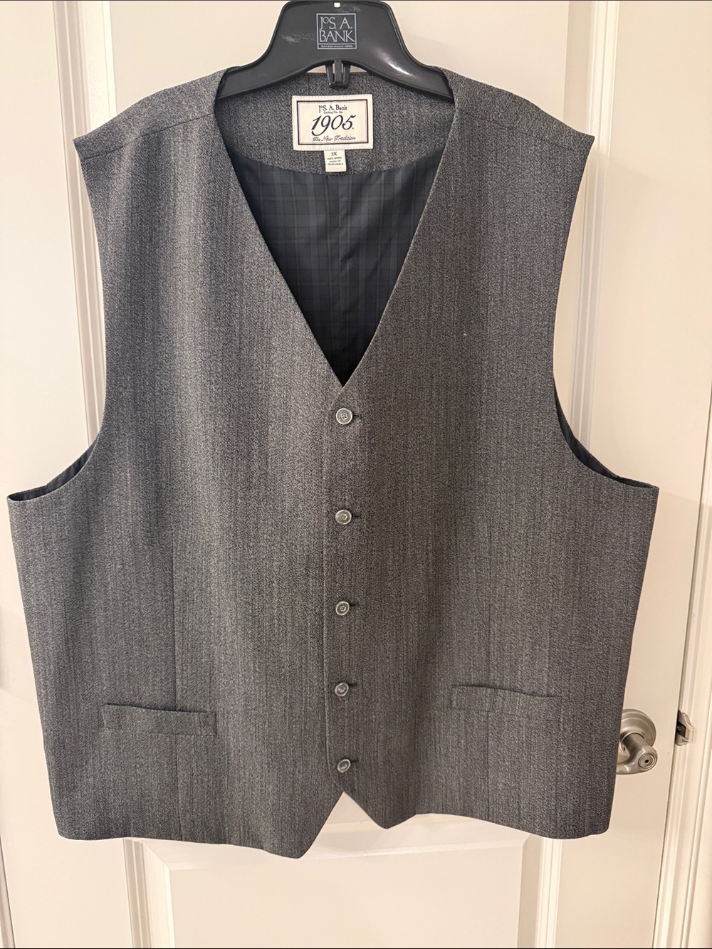 Jos. A. Bank 1905 Charcoal Gray Men's Dress Vest